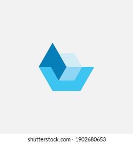 Vector illustration of a logo design forming letters and symbols, perfect for company logo and icon.