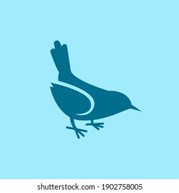 Vector illustration of a logo design forming a flying bird, perfect for company logos and icons.