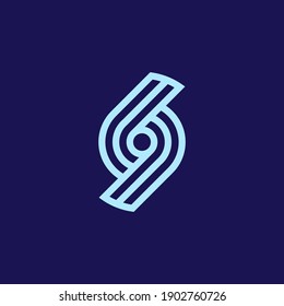 Vector illustration of a logo design forming letters and symbols, perfect for company logo and icon.