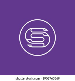 Ilustración vectorial de un diseño de logo formando letras y símbolos, perfecto para el logotipo y el icono de la compañía.
