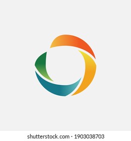 Vector illustration of a logo design forming letters and symbols, perfect for company logo and icon.