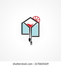 Vektorgrafik für Logo-Design der Home-Entertainment-Event-Gesellschaft