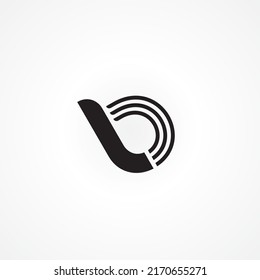Vector Illustration of logo design of LB text