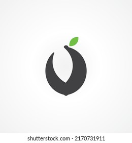 Vektorgrafik des Logo-Designs für LEMON mit Leaf