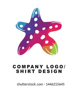 Vector Illustration Logo Design of Ocean Seashell with Geometry Polygon Rainbow Color. Graphic Design for Shirt, Background, Template, Layout, Website, Mobile App and More.