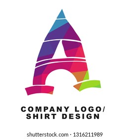 Vector Illustration Logo Design of Paris Eiffel Tower with Geometry Polygon Rainbow Color. Graphic Design for Company, Shirt, Icon and More. 