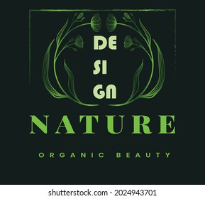 vector illustration logo design.Vector set of logo design templates and emblems in trendy linear style  on black background.