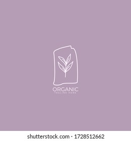 Vector Illustration logo floral line. Nature/organic/concept/natural.
