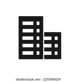 Vector illustration, logo, house icon, building. Isolated on a white background.