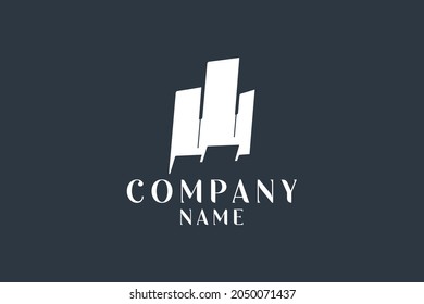 Vector illustration of a logo icon concept of a building blends with piano keys. Suitable for piano company logo, piano music label, orchestra, piano sales shop, etc