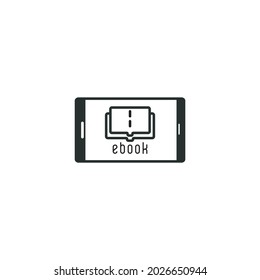 logotipo de ilustración vectorial y libro de iconos, libro digital, sitio de búsqueda de libros digitales perfecto para usted