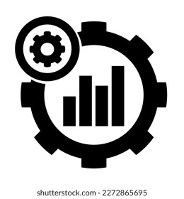Vector illustration, logo, icon from the field of construction, industry and mechanical engineering. Engineer. Contractor. Isolated on a white background.