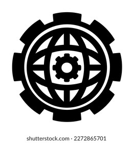 Vektorgrafik, Logo, Ikone aus dem Bereich Bauwesen, Industrie und Maschinenbau. Ingenieur. AN. Einzeln auf weißem Hintergrund.