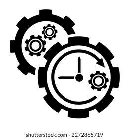 Vector illustration, logo, icon from the field of construction, industry and mechanical engineering. Engineer. Contractor. Isolated on a white background.