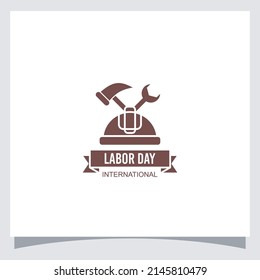 vector illustration of logo and icon labor day international