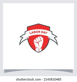 vector illustration of logo and icon labor day international