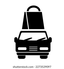 Vector illustration, logo, icon. Logistics, delivery. Isolated on a white background .
