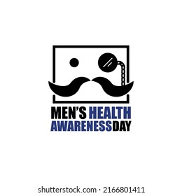 Vector Illustration Of A Logo Or Icon For Men's Health Month Day 