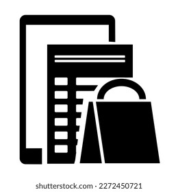 Vector illustration, logo, icon online order, delivery. Isolated on a white background.
