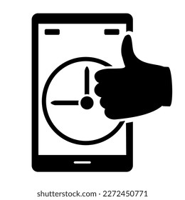 Ilustración vectorial, logotipo, icono de pedido en línea, entrega. Aislado sobre un fondo blanco.