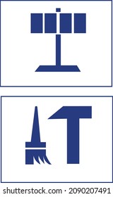 
Ilustración vectorial de logotipo, iconos, signos de herramienta.