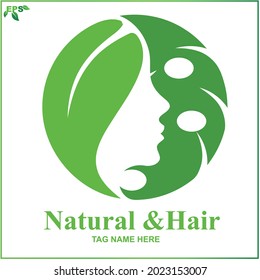 Vektorgrafik eines Logos mit einem Laubkonzept in Form eines flachen Designs