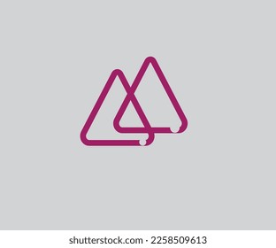 Vector illustration of logo letter m