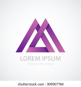 Vector illustration of logo letter m.