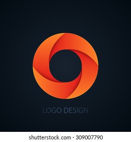 Vector illustration of logo letter o.