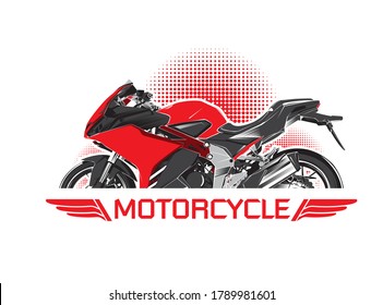 A vector illustration for Logo Motorcycle.