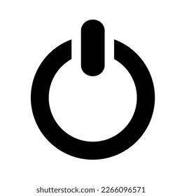 Vector illustration, logo, on, off button icon. Isolated on a white background.