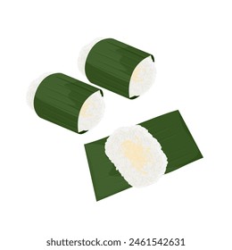 Logo de la Ilustración vectorial pelada y entera lemper ayam 