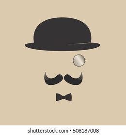 Vector Illustration Logo Poirot On Beige Stock Vector (Royalty Free ...