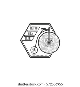 Vector illustration of the logo "Retro bike club".