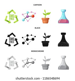 Vector illustration of  and  logo. Set of  and  vector icon for stock.