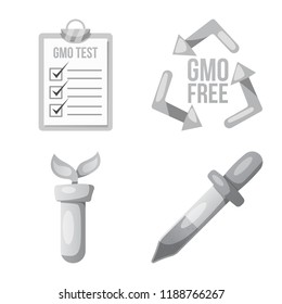 Vector illustration of  and  logo. Set of  and  vector icon for stock.