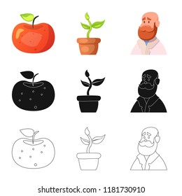 Vector illustration of  and  logo. Set of  and  stock symbol for web.