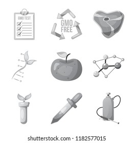 Vector illustration of  and  logo. Set of  and  stock vector illustration.