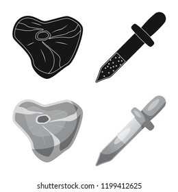 Vector illustration of  and  logo. Set of  and  stock vector illustration.