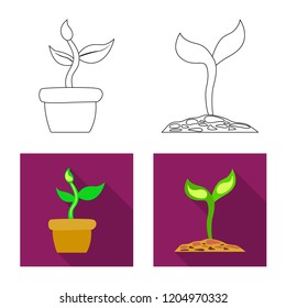 Vector illustration of  and  logo. Set of  and  stock symbol for web.