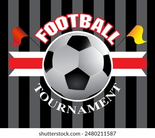 Vector illustration, logo, symbol of football sport.