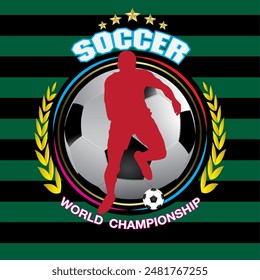 Vector illustration, logo, symbol of football sport.