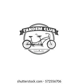 Vector illustration of the logo "Tandem club".