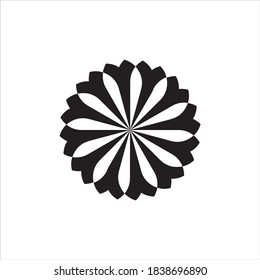 Ilustración vectorial de una plantilla de logotipo. Diseños de logotipo para batik,