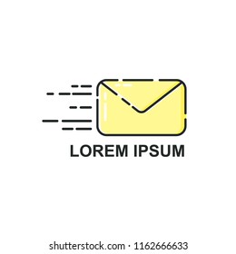 Vector illustration. Logo template. Envelope icon, mail