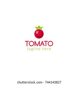 Vector illustration Logo Tomato for plant, food company, vegetables, pizza, juice drink ...