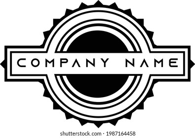 Vector illustration logo vintage for your company on white background