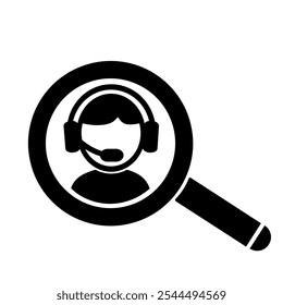 Vektorgrafik, Logo, Web-Symbol des Support-Dienstanbieters. Chat, Nachricht. Einzeln auf weißem Hintergrund.