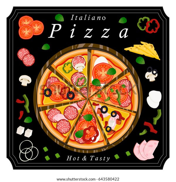 Vector De Stock Libre De Regalias Sobre Logo De Ilustracion Vectorial Para Pizza