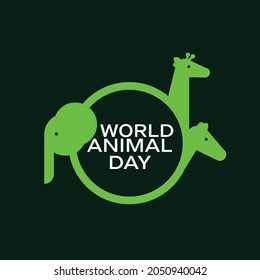 Vector illustration of a Logo For World Animal Day